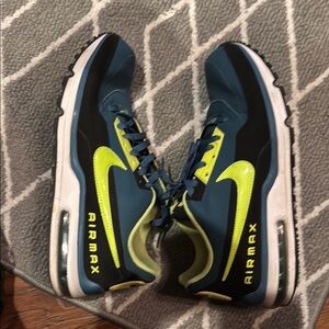 Nike Blue and Yellow Sneakers with Bold Swoosh